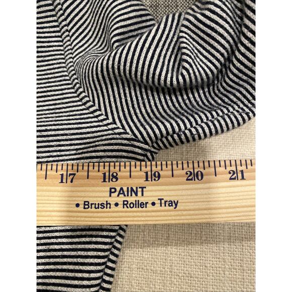 Roxy The Cuddle jacket Women’s Medium Hooded Peacoat Navy White Striped Nautical - Picture 9 of 9